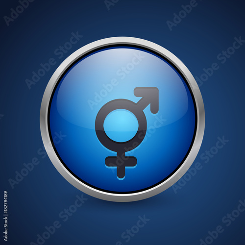 Push Button - Dark Blue Web Icon