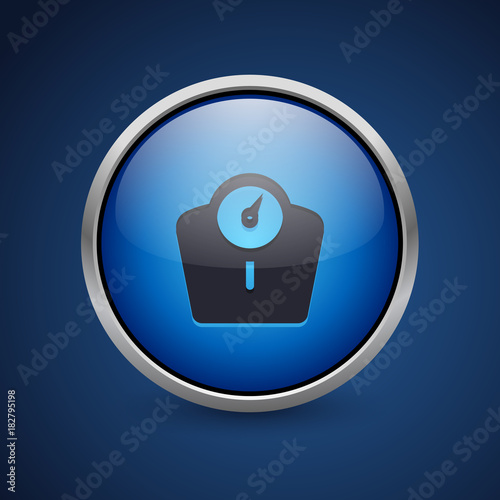 Push Button - Dark Blue Web Icon