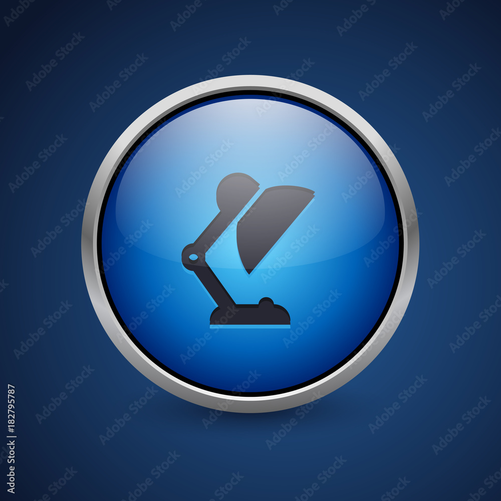 Push Button - Dark Blue Web Icon Push Button - Dark Blue Web Icon