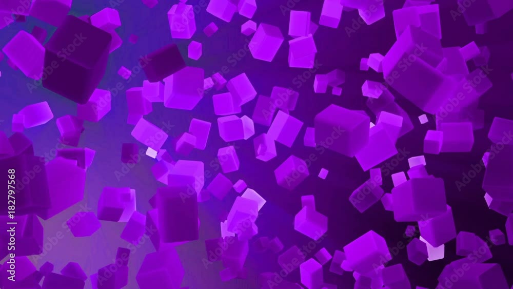 flying purple rectangular 3d shape. computer graphics flying purple rectangular 3d shape. computer graphics