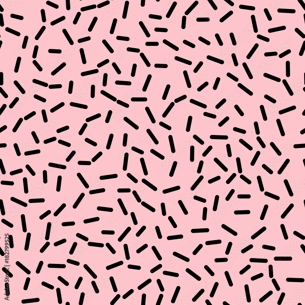 Retro Seamless Pattern in Memphis Style Design Retro Seamless Pattern in Memphis Style Design