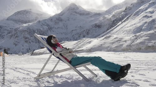 Chaise lounge in the highlands