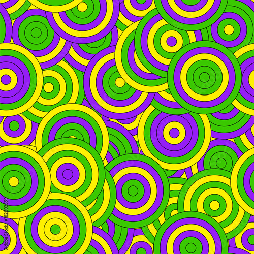Colorful random concentric circles abstract background