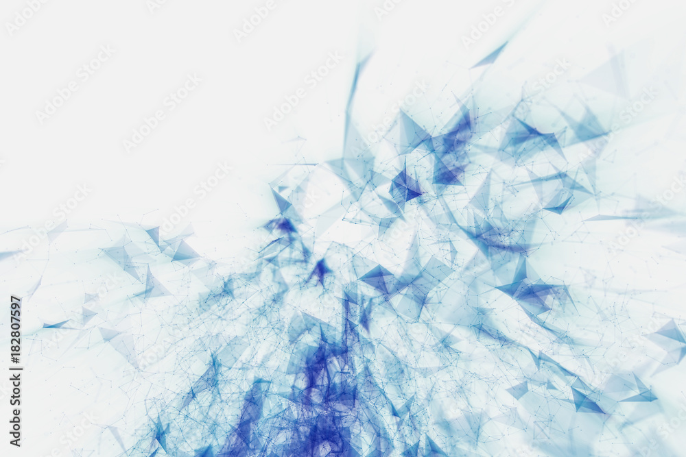 abstract background of plexus particles. 3D rendering abstract background of plexus particles. 3D rendering