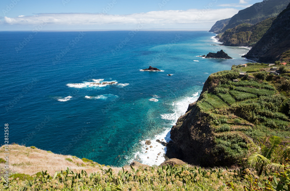 Viewpoint over the north coast of Madeira, Portugal