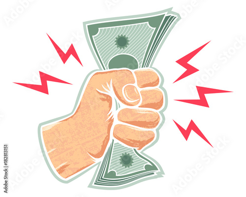 Hand and money.