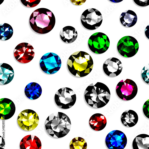 宝石　カラフル