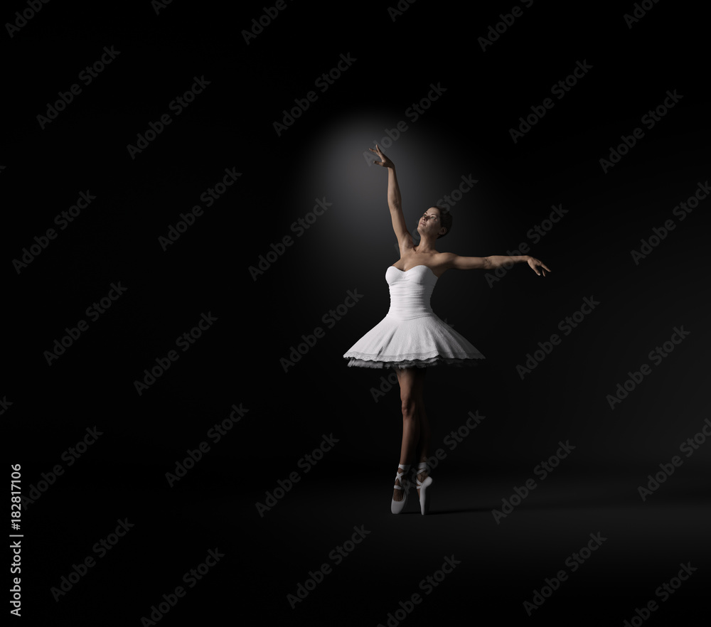 Young and beautiful ballerina