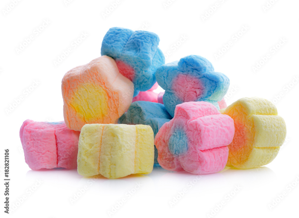 marshmallows candy isolated on white background marshmallows candy isolated on white background