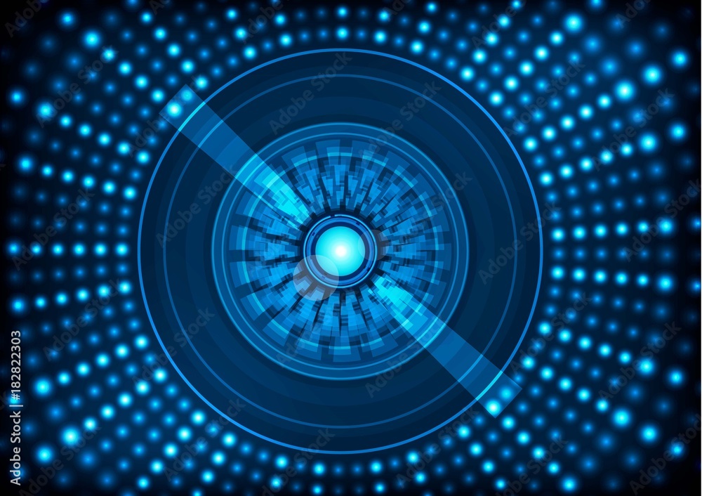 Abstract eye technology communicate background, vector illustration Abstract eye technology communicate background, vector illustration