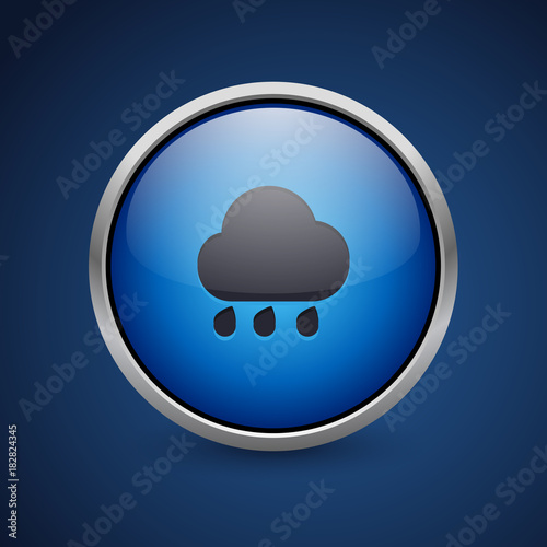 Push Button - Dark Blue Web Icon