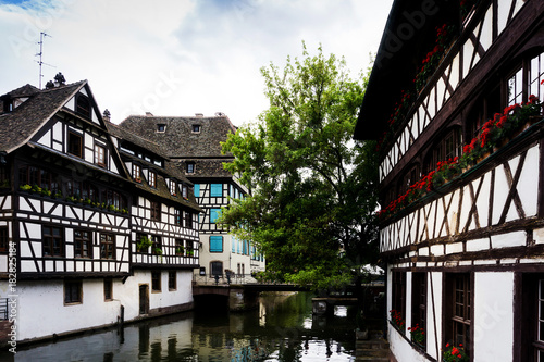 Beautiful view of ancient buildings at Strasbourg, Alsace, France