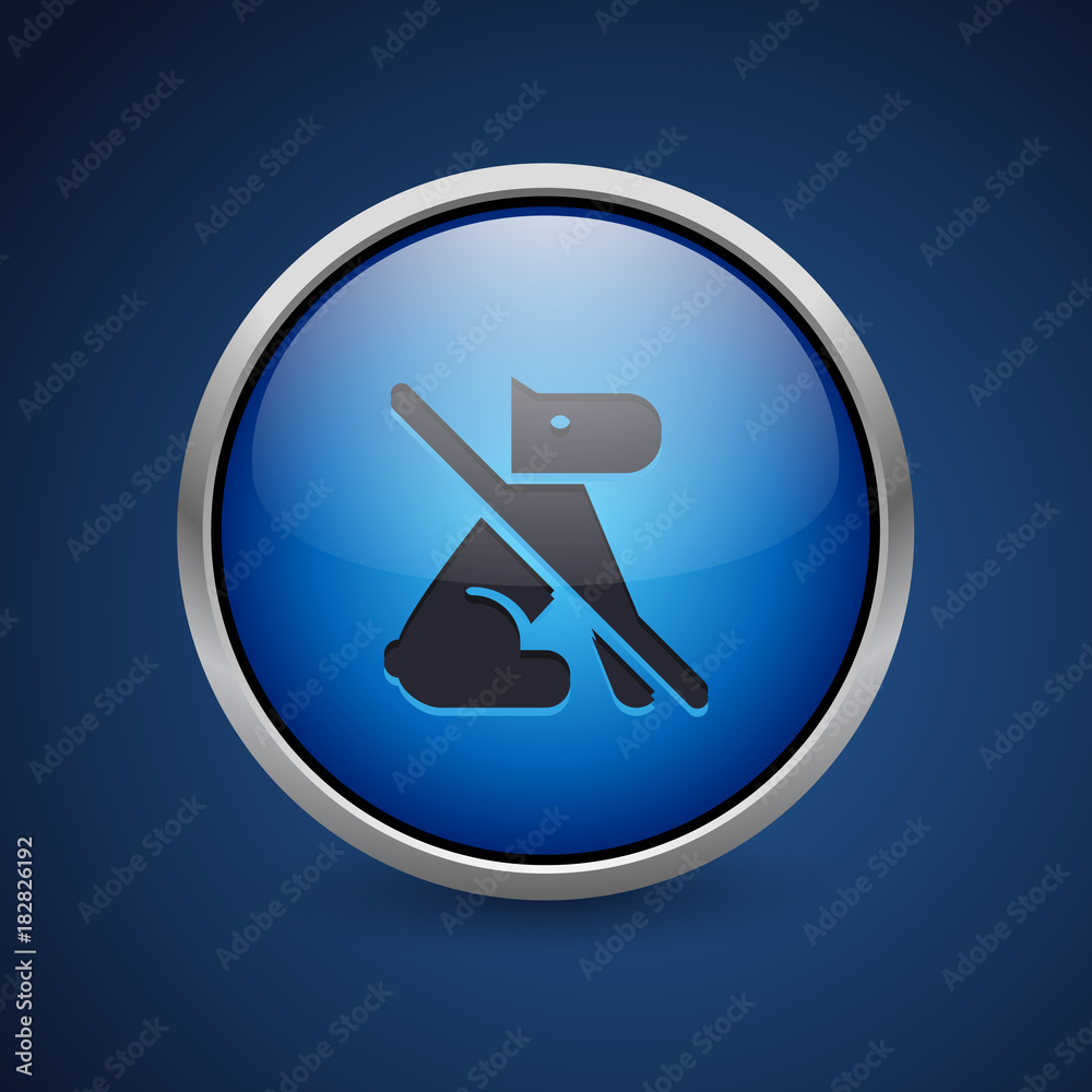Push Button - Dark Blue Web Icon Push Button - Dark Blue Web Icon