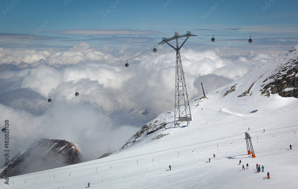 Lift in austrian ski resort