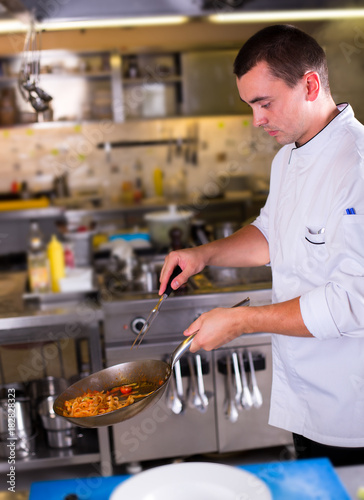 The Chef prepares food