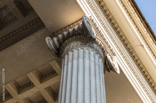 Vintage Old Justice Courthouse Column photo