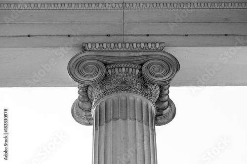 Vintage Old Justice Courthouse Column photo