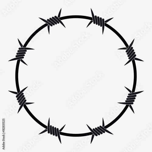 Barbed Wire of Circle Shape