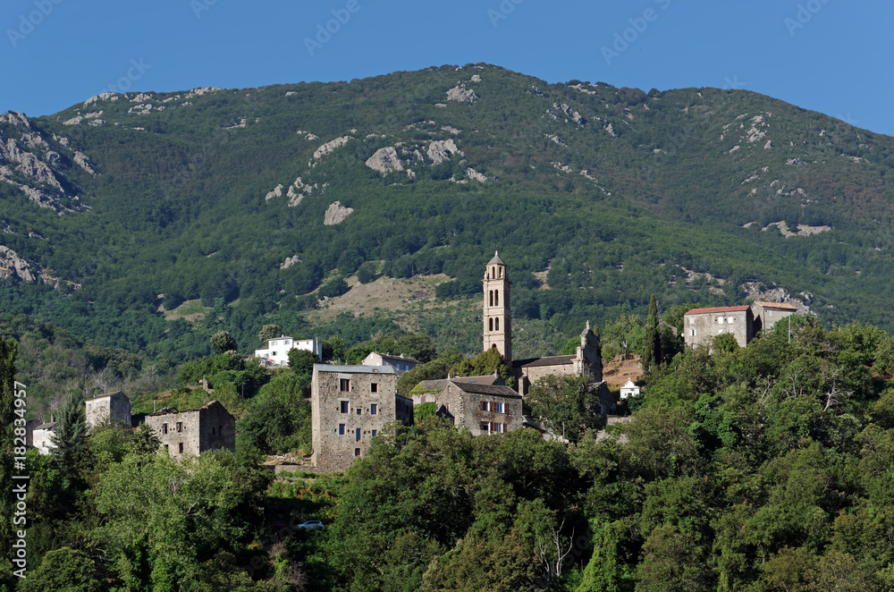 carcheto-brusticho village de Castagniccia en haute corse