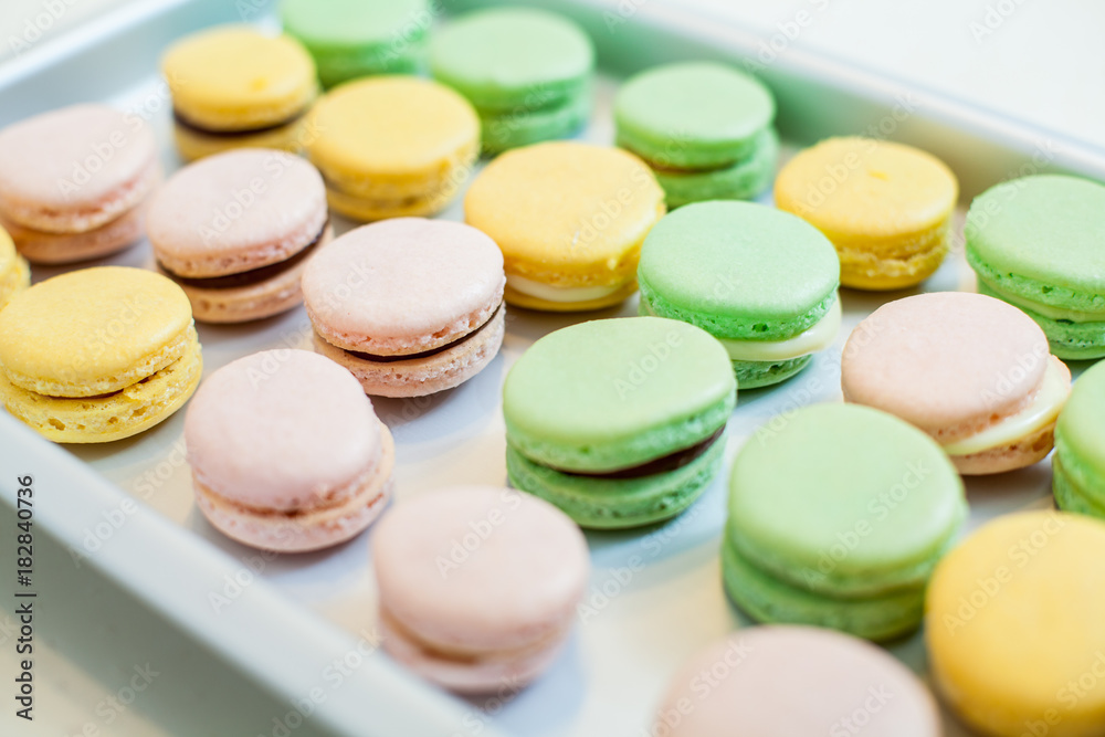 Sweet dessert french macarons Sweet dessert french macarons
