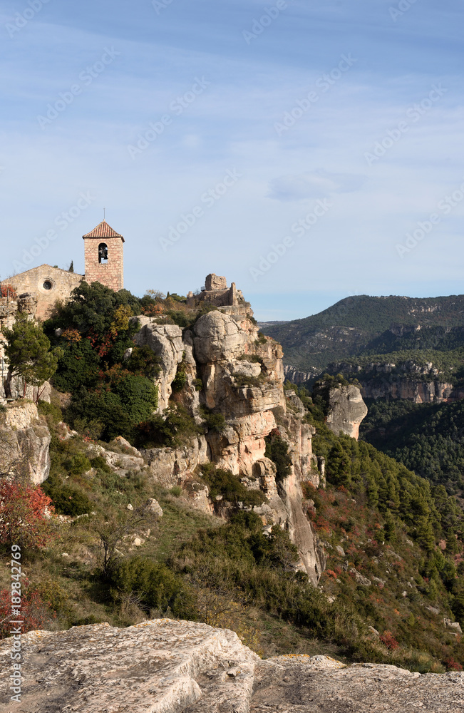 Church of the Village of Siurana, El Priorat, Tarragona province, Catalonia, Spain