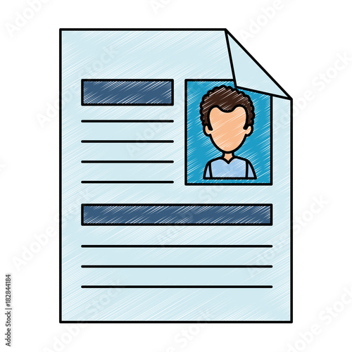 curriculum vitae isolated icon vector illustration design