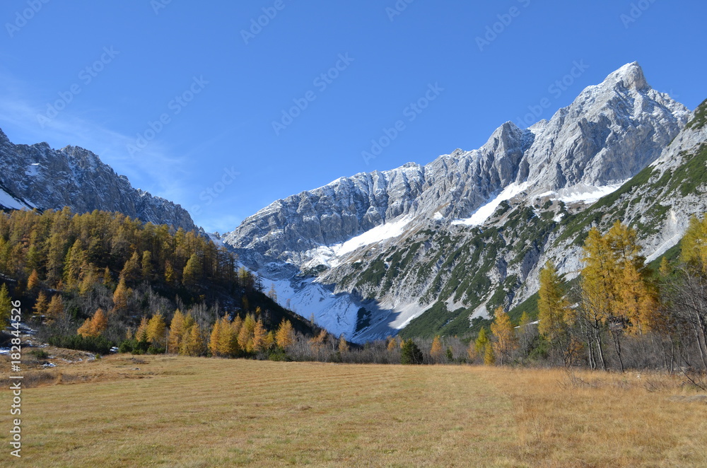 Herbst Alpen Halltal Karwendel Is Anger