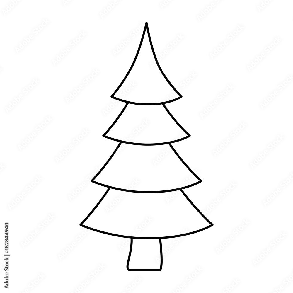 christmas tree isolated icon vector illustration design christmas tree isolated icon vector illustration design