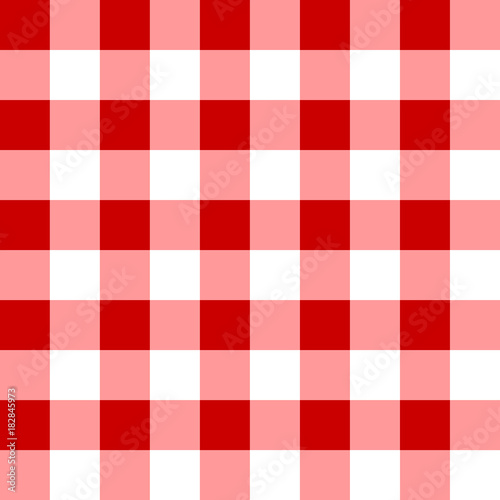 Seamless pattern of red and white cells. Stylish wallpaper of red and white cells. For design, textiles, packaging and printing. Vector.