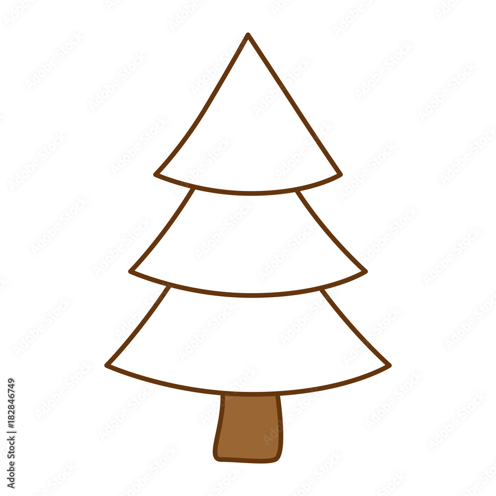 christmas tree isolated icon vector illustration design christmas tree isolated icon vector illustration design