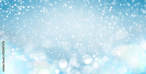 Winter gentle background with glare for design