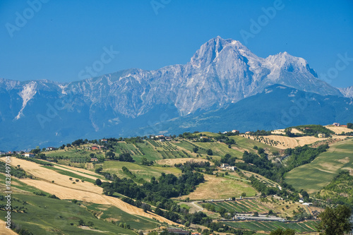 Landscape near Teramo (Abruzzi) at summer