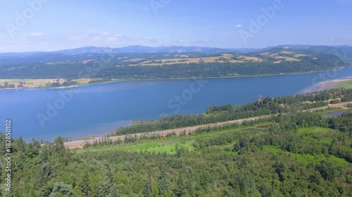 Wallpaper Mural Columbia River Gorge in Oregon, wonderful aerial landscape Torontodigital.ca