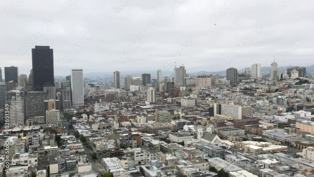 San Francisco skyline as seen from Coit Tower San Francisco skyline as seen from Coit Tower