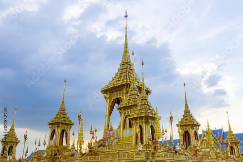 Bangkok Thailand   November 29  2017  The Royal Cremetorium for HM King Bhumibol Adulyadej at Sanum Luang 