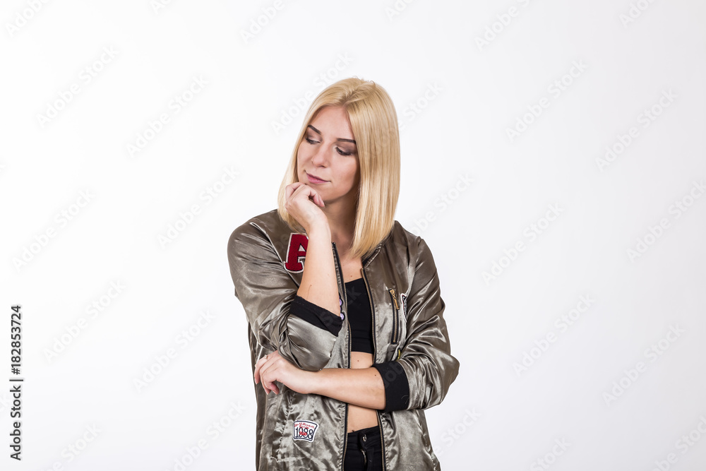 Woman is thoughtful Woman is thoughtful