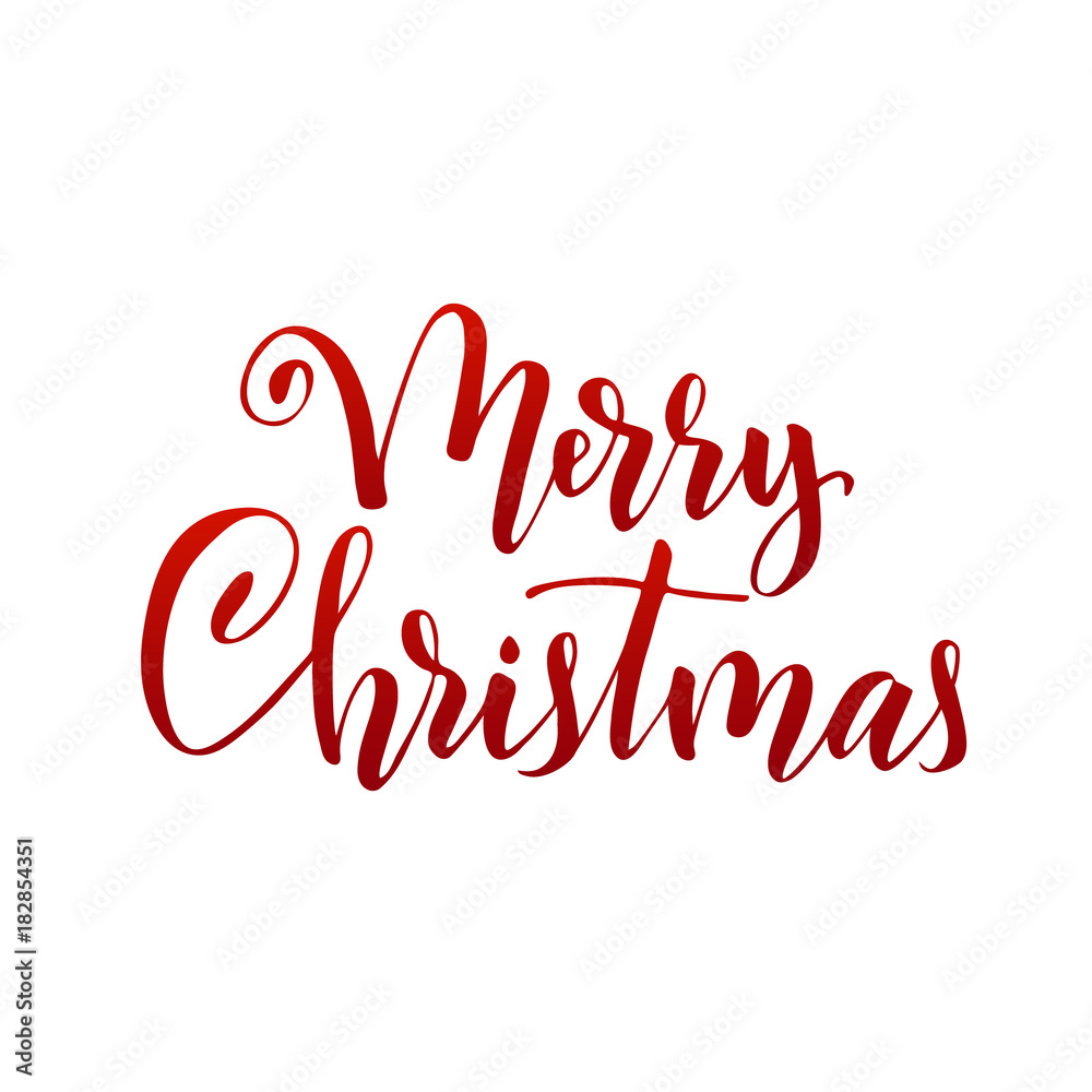 Hand lettering hristmas greetings text
