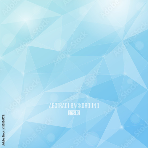 Winter colors vector abstract background with transparent triangles. Modern design background.