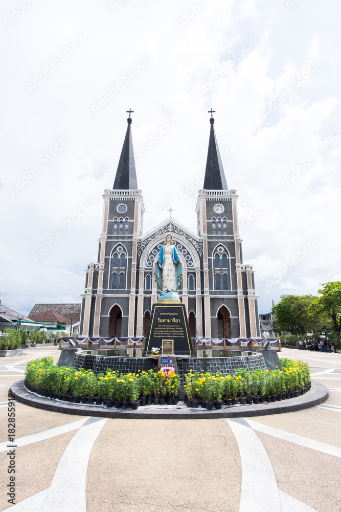 Chanthaburi,Thailand-October 11,2017, Cathedral of the Immaculate Conception, Chanthaburi, Thailand