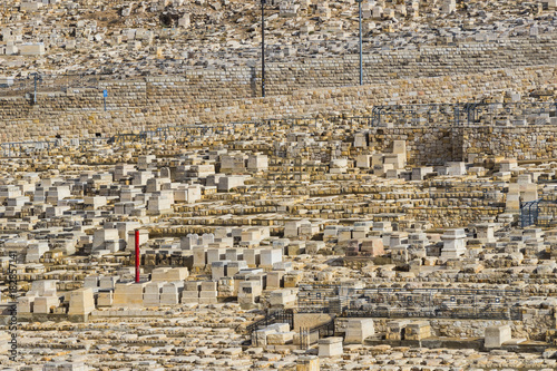 The most ancient Jewish cemetery in the world on the Mount of Olives
