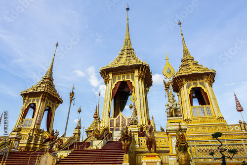 Bangkok Thailand   November 29  2017  The Royal Crematorium for HM King Bhumibol Adulyadej at Sanum Luang   