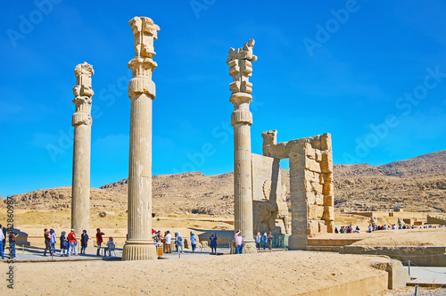 To pass through the Xerxes Gate, Persepolis, Iran photo