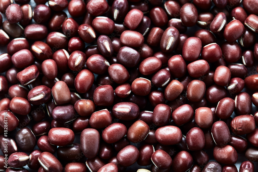 Adzukibohnen, Azukibohnen (Vigna angularis), bildfüllend Adzukibohnen, Azukibohnen (Vigna angularis), bildfüllend