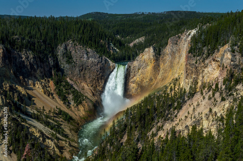 Lower Yellowstone Falls panorama, Wyoming