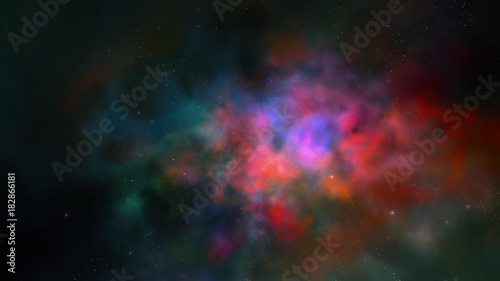 Abstract scientific background - galaxy and nebula in space. Space nebula  for use with projects on science  research  and education  illustration. 