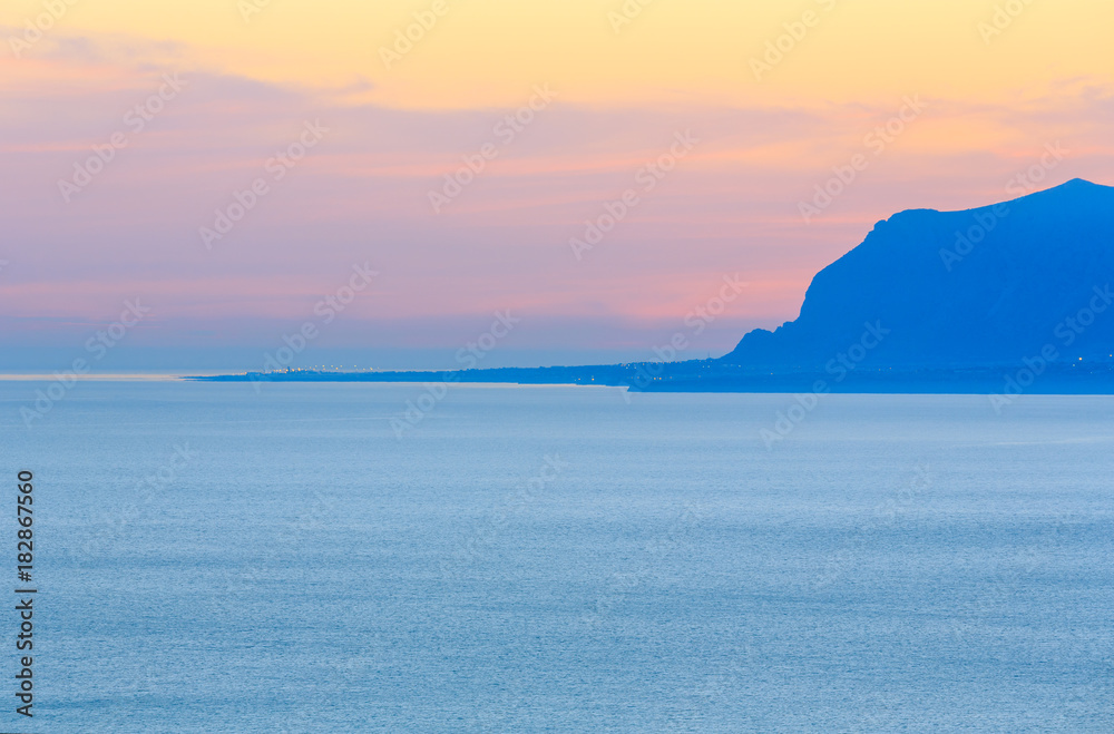 Castellammare del Golfo sea bay, Sicily, Italy