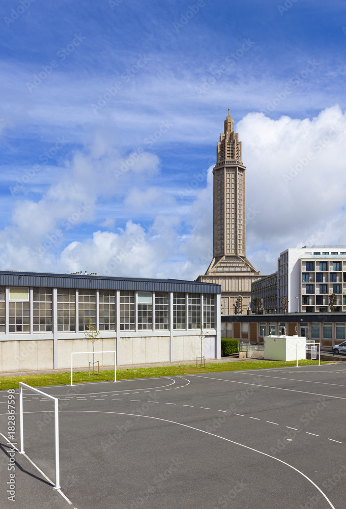 Mid-century architecture at Le Havre, France