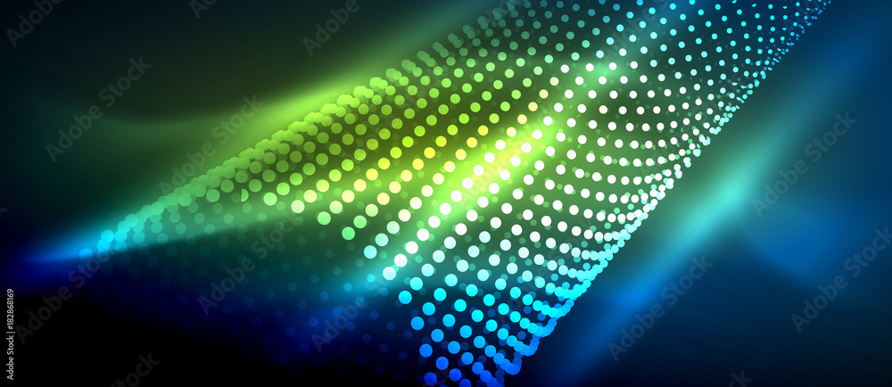 Neon light effects, particles Neon light effects, particles