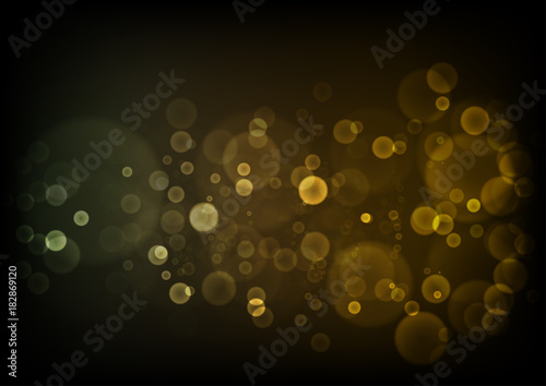 Gold bokeh