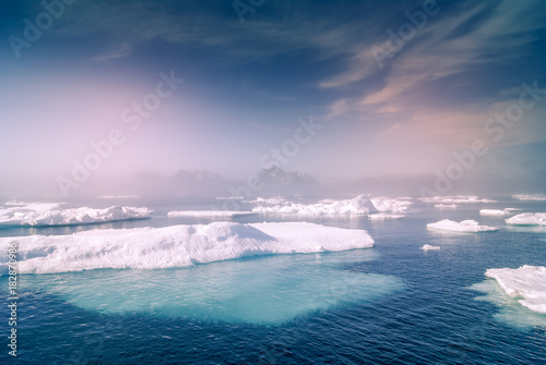 Greenland   amazing iceberg on the sea  we can still see this before complete climate change